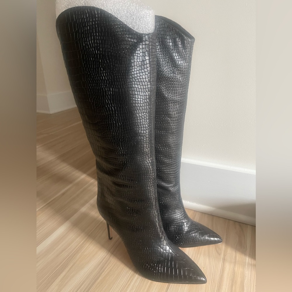 SCHUTZ Knee High Black Boots